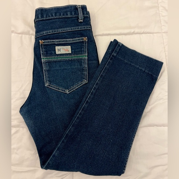 Nina Ricci Paris Vintage High Waist Straight Leg Cropped Jeans Women’s 27 - Picture 3 of 16